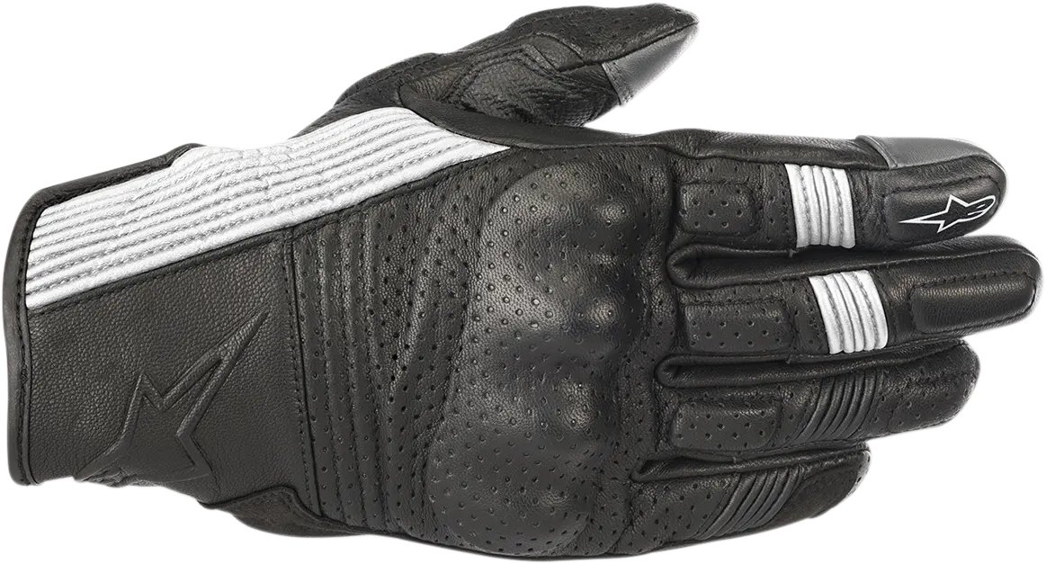 Alpinestars Mustang V2 Motorcycle Gloves – Black/White, Medium (Model 3566118-12-M) 1