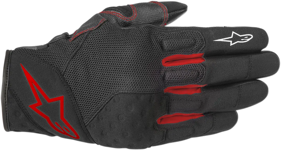 Alpinestars Crossland Riding Gloves – Black/Red, Size S (3566518-13-S) 1