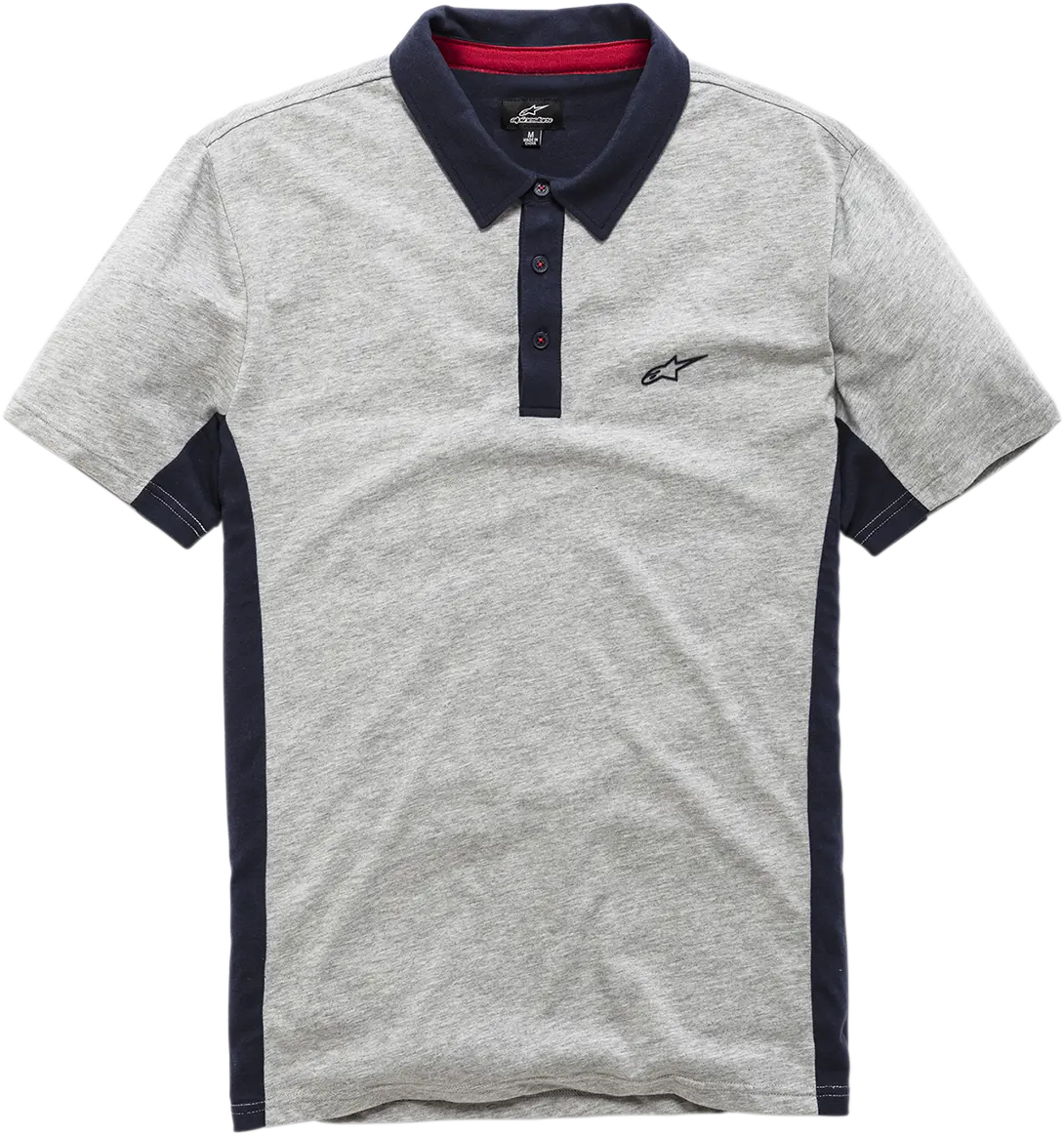 Alpinestars Champion Polo Shirt In Gray And Navy – Size Large 1