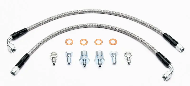 Wilwood Rear Flexline Brake Hose Kit – Compatible With Honda/Acura Models Featuring Parking Brake Calipers 1