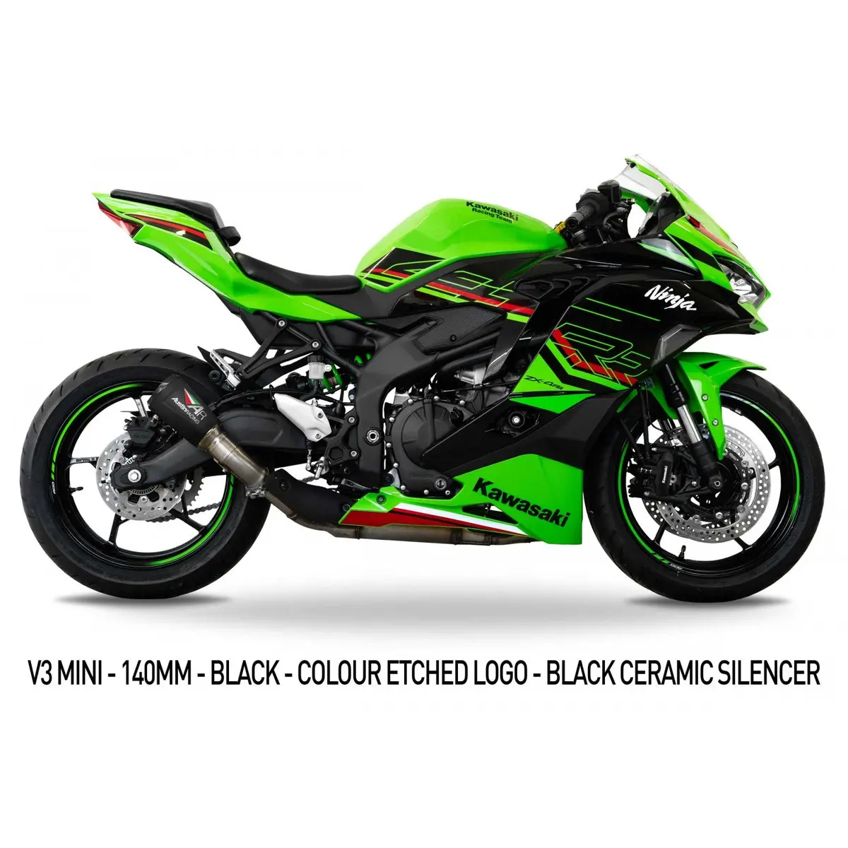 Austin Racing V3 Mini Slip-On Exhaust – 2023+ Kawasaki Ninja Zx-4R & Zx-4Rr 1