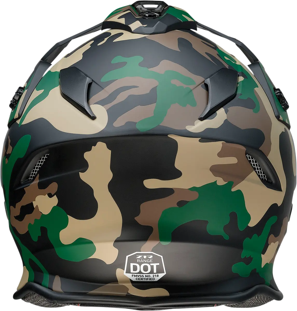 Z1R Range Modular Motorcycle Helmet – Woodland Camo Pattern, Small Size (Sku: 0140-0082) 1