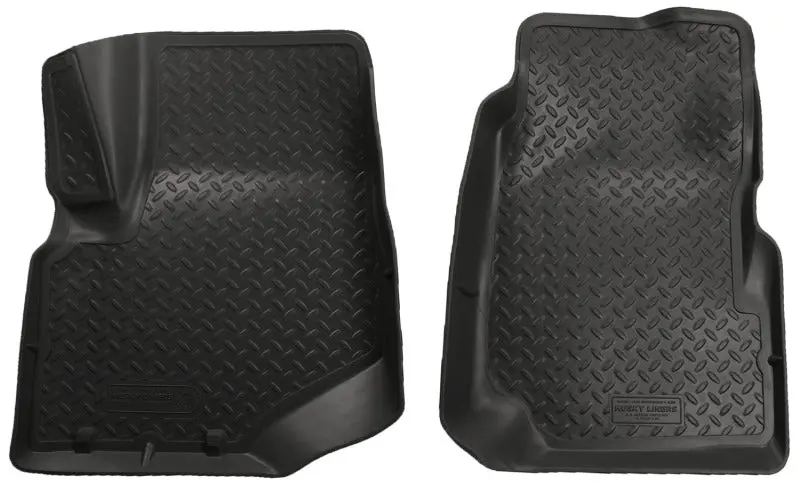 Husky Liners Classic Black Floor Mats For 2002–2008 Gmc Envoy, Trailblazer, Bravada & 2005–2008 Saab 9-7X 1