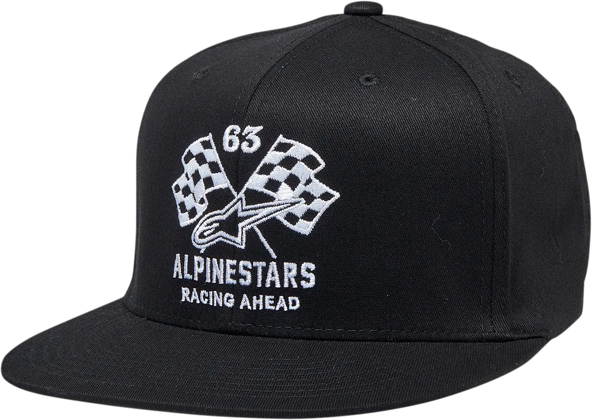 Alpinestars Double Check Adjustable Flat-Bill Cap – Black/White, Large/Xl (1212812301020Lx) 1