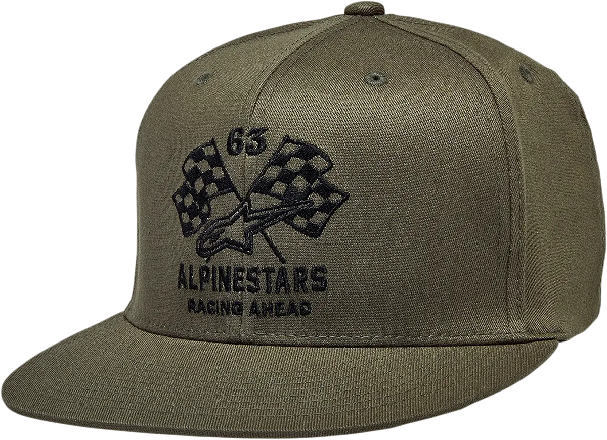 Alpinestars Double Check Flat-Bill Cap – Military Black, Large/Xl (Model 1212812306910Lx) 1