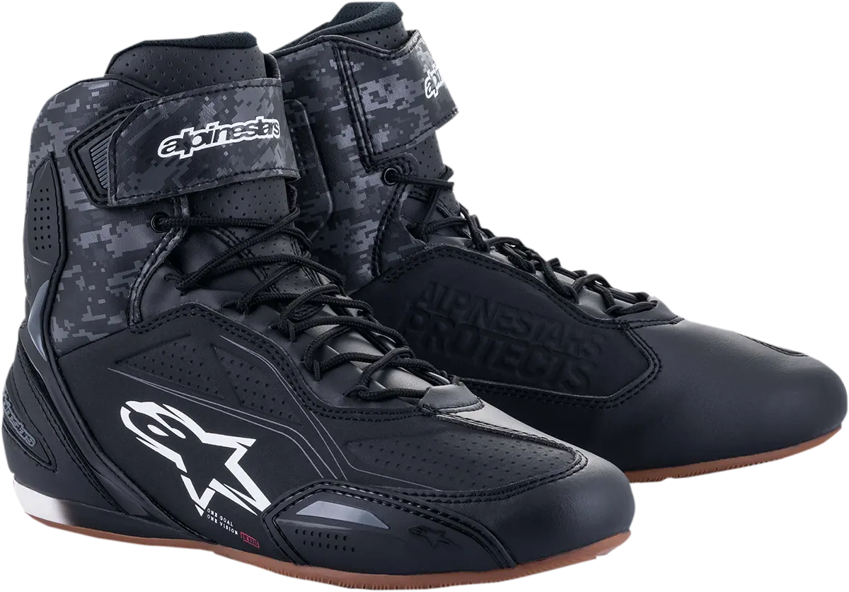 Alpinestars Faster-3 Motorcycle Shoes In Black/Gray – Us Size 7.5 (Model 251021911827.5) 1