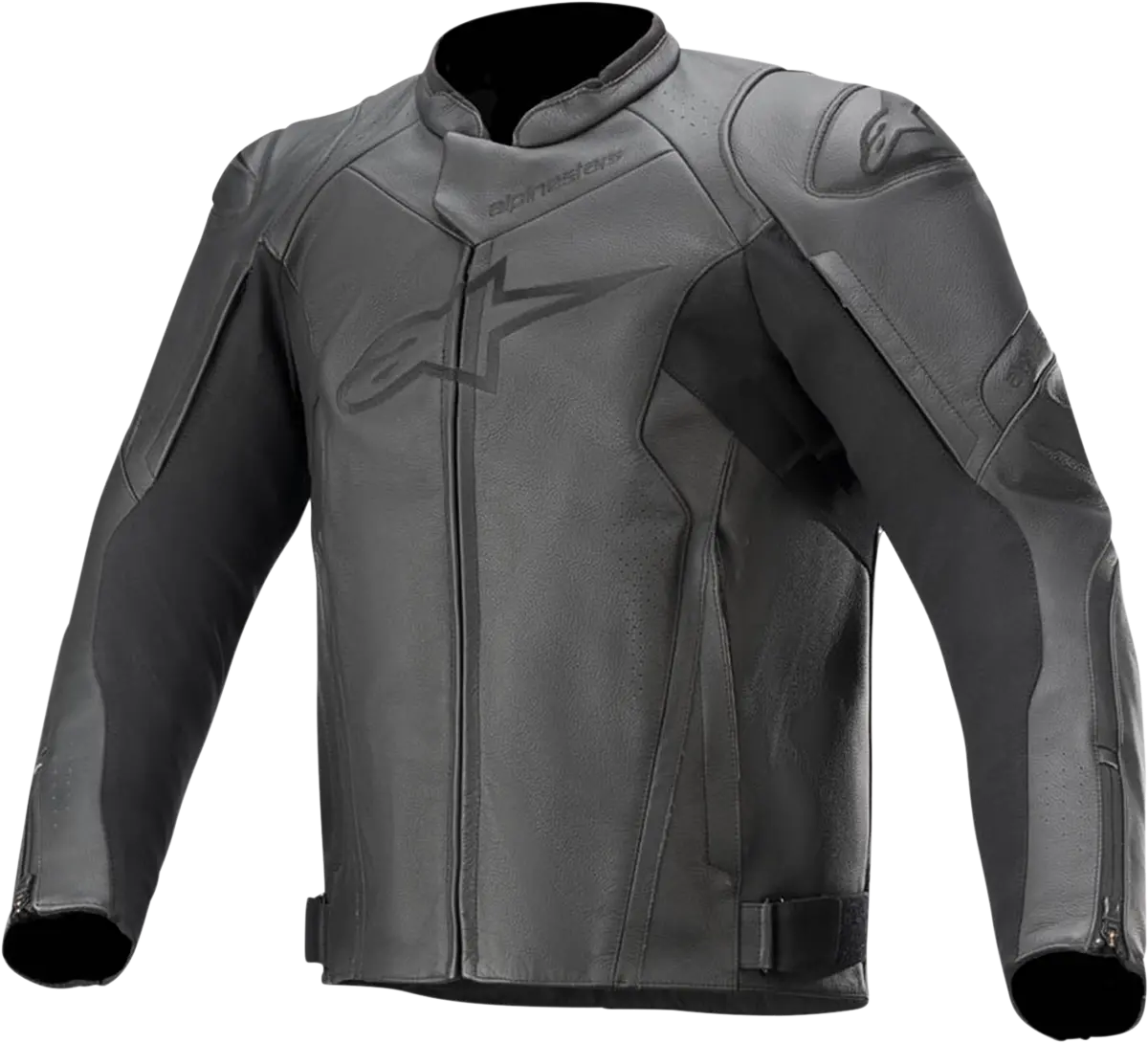 Alpinestars Faster V2 Perforated Leather Motorcycle Jacket – Black, Us Size 50 / Eu 60 (3103521-1100-60) 1