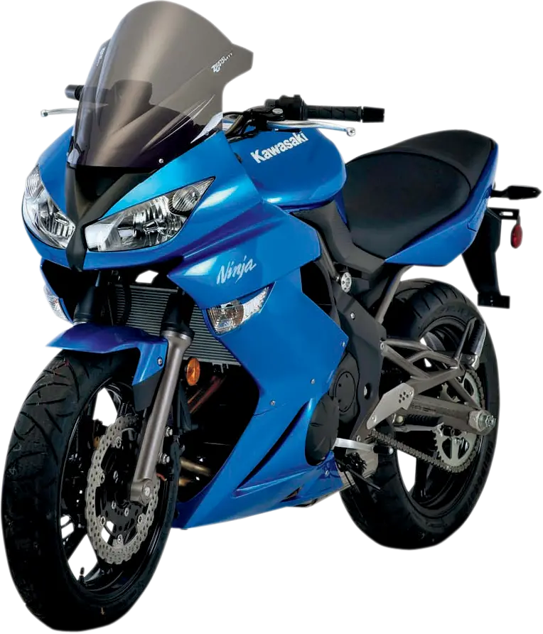 Zero Gravity Smoke-Tinted Double Bubble Windscreen For Kawasaki 650R (Part #16-204-02) 1