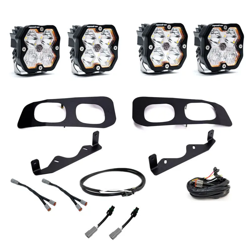 Baja Designs Squadron Sport 2.0 Dual Fog Light Kit For 2023+ Ford Super Duty – Upfitter Ready, Multi-Beam Patterns 1