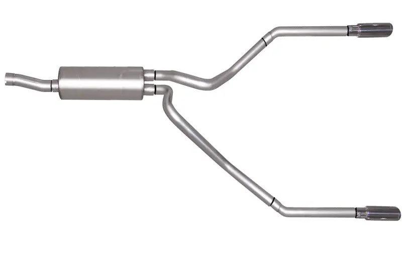 Gibson Stainless Steel Dual-Split Cat-Back Exhaust System For 1999–2004 Ford F-250 Super Duty Lariat 6.8L 1