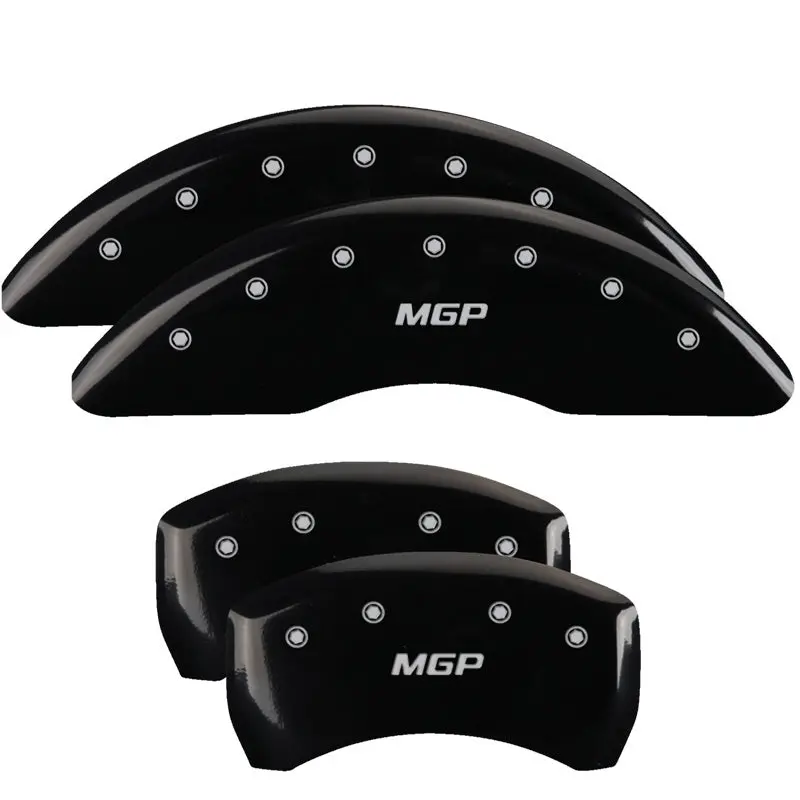 Mgp Engraved 4-Piece Caliper Cover Set – Front & Rear Buick Enclave Logo, Black Finish With Silver Text (2019) 1