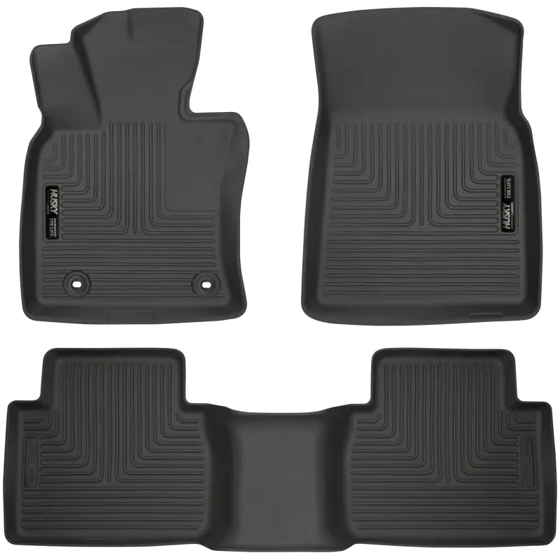 Husky Liners 2018 Toyota Camry Weatherbeater Black Front & 2Nd Seat Floor Liners 1