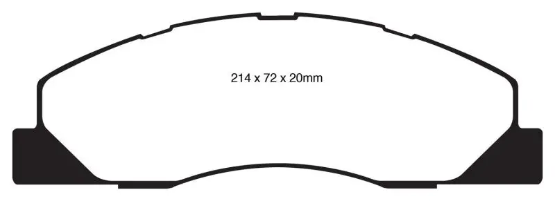 Ebc 09-11 Dodge Ram 2500 Pick-Up 5.7 2Wd/4Wd Yellowstuff Front Brake Pads 1