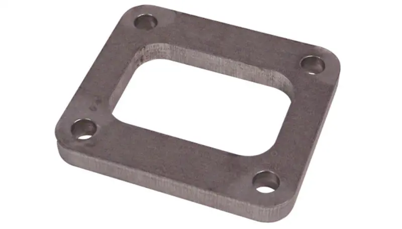 Vibrant T04 Turbo Inlet Flange – Mild Steel, 1/2″ Thick, Rectangular Port Design 1