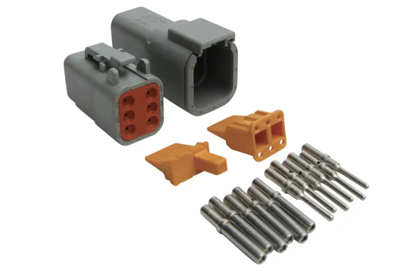 Haltech Deutsch Dtm-6 Connector Set – 7.5-Amp Plug And Pin Assembly 1