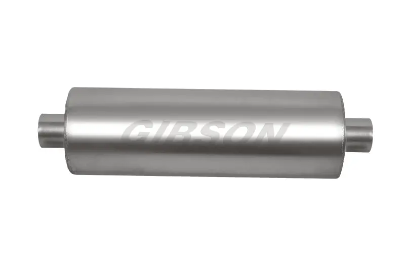 Gibson Mwa Superflow Stainless Steel Round Muffler – 5"×10", 2.5" Inlet/Outlet 1