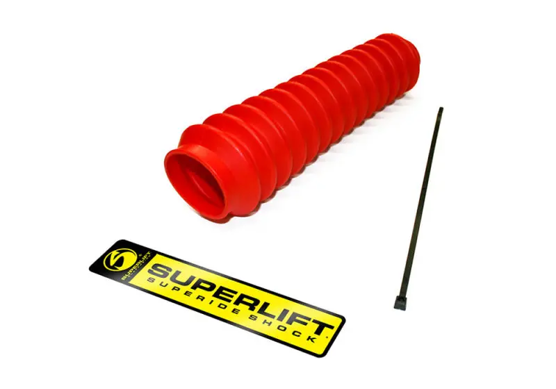 Superlift Red Shock Absorber Boots For Off-Road Suspension Protection 1
