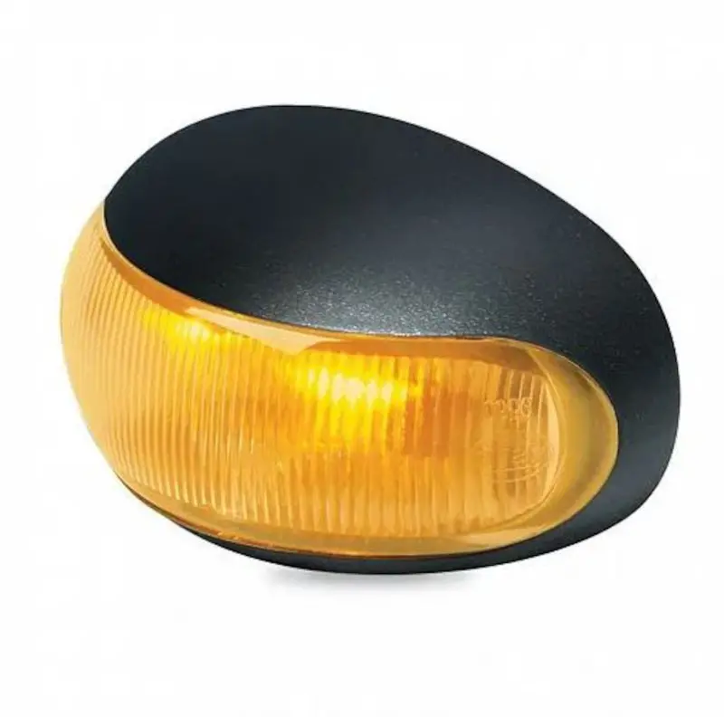 Hella Duraled Amber Side Marker Lamp – 12/24V, Dual-Pole, Compact Design 1