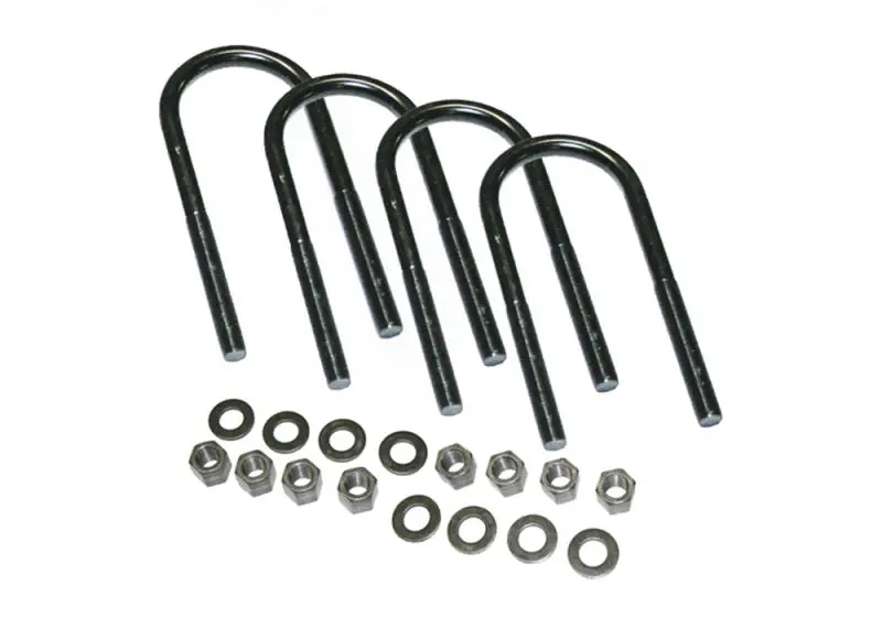 Superlift 4-Pack Round U-Bolts (5/8" X 3-3/8" X 10") With Mounting Hardware 1