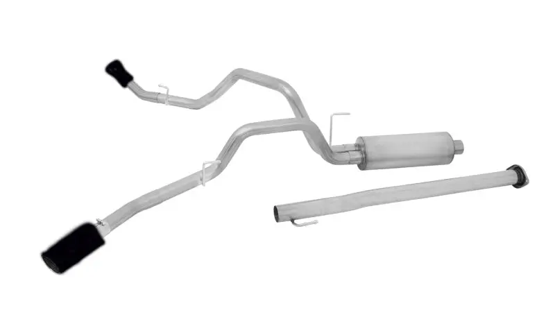 Gibson Dual Exhaust System – Cat-Back For 2015–2020 Ford F-150 (2.7L/3.5L/5.0L), 3″/2.5″ Stainless Steel With Black Elite Finish 1