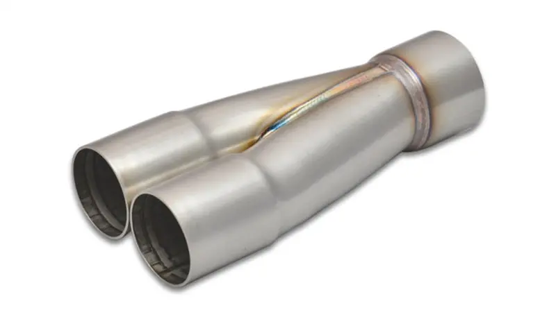 Vibrant Stainless Steel 2-Into-1 Merge Collector – 1.625" Inlet, 2" Slip-Over Outlet (Sold Separately) 1
