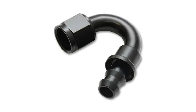 Vibrant -8An Aluminum Push-On Hose End Fitting – 150-Degree Angle 1