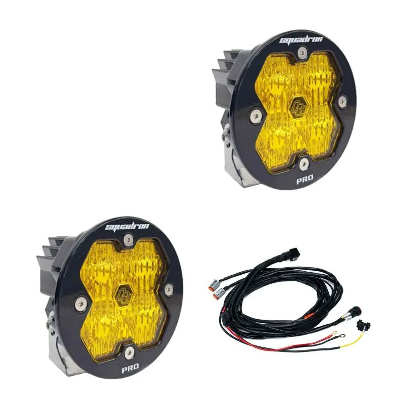 Baja Designs Squadron-R 2.0 Pro Led Wide Cornering Lights (Pair) – Baja Amber 1