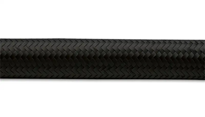 Vibrant -10 An Black Nylon-Braided Flexible Hose – 10-Foot Roll 1