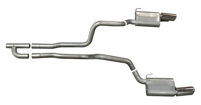 Gibson Stainless Steel Cat-Back Dual Exhaust For 2005–2010 Ford Mustang (4.0L, 2.5-Inch) 1