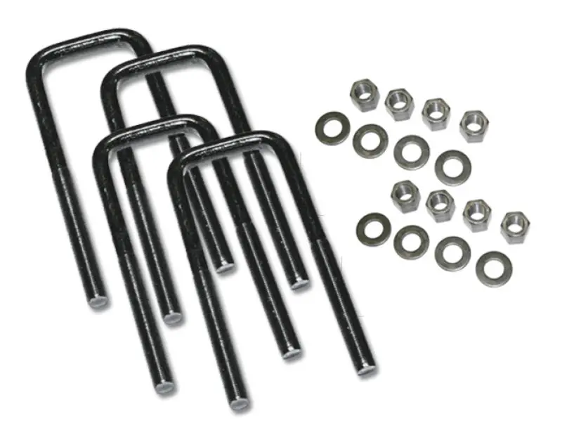 Superlift Heavy-Duty U-Bolt Kit – 5/8" X 2.5" X 11" Square With Mounting Hardware (4-Pack) 1