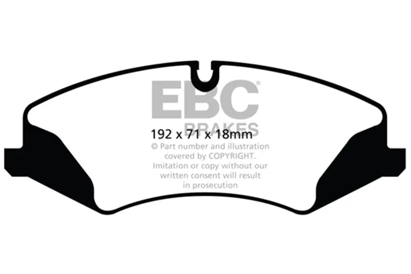 Ebc Greenstuff Front Brake Pads For 2014+ Land Rover Lr4 3.0L Supercharged 1