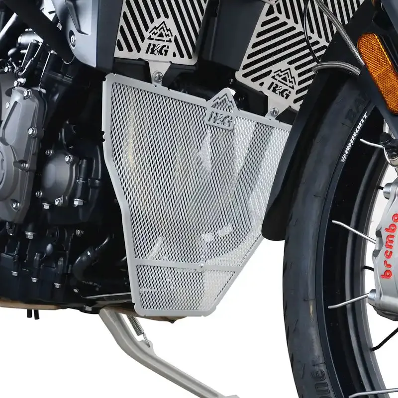 R&G Silver Downpipe Grille Guard For Triumph Tiger 900 1
