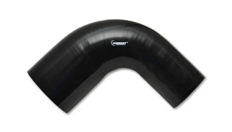 Gloss Black 90° Silicone Elbow Fitting – 2" Id × 3" Id × 4" Length 1