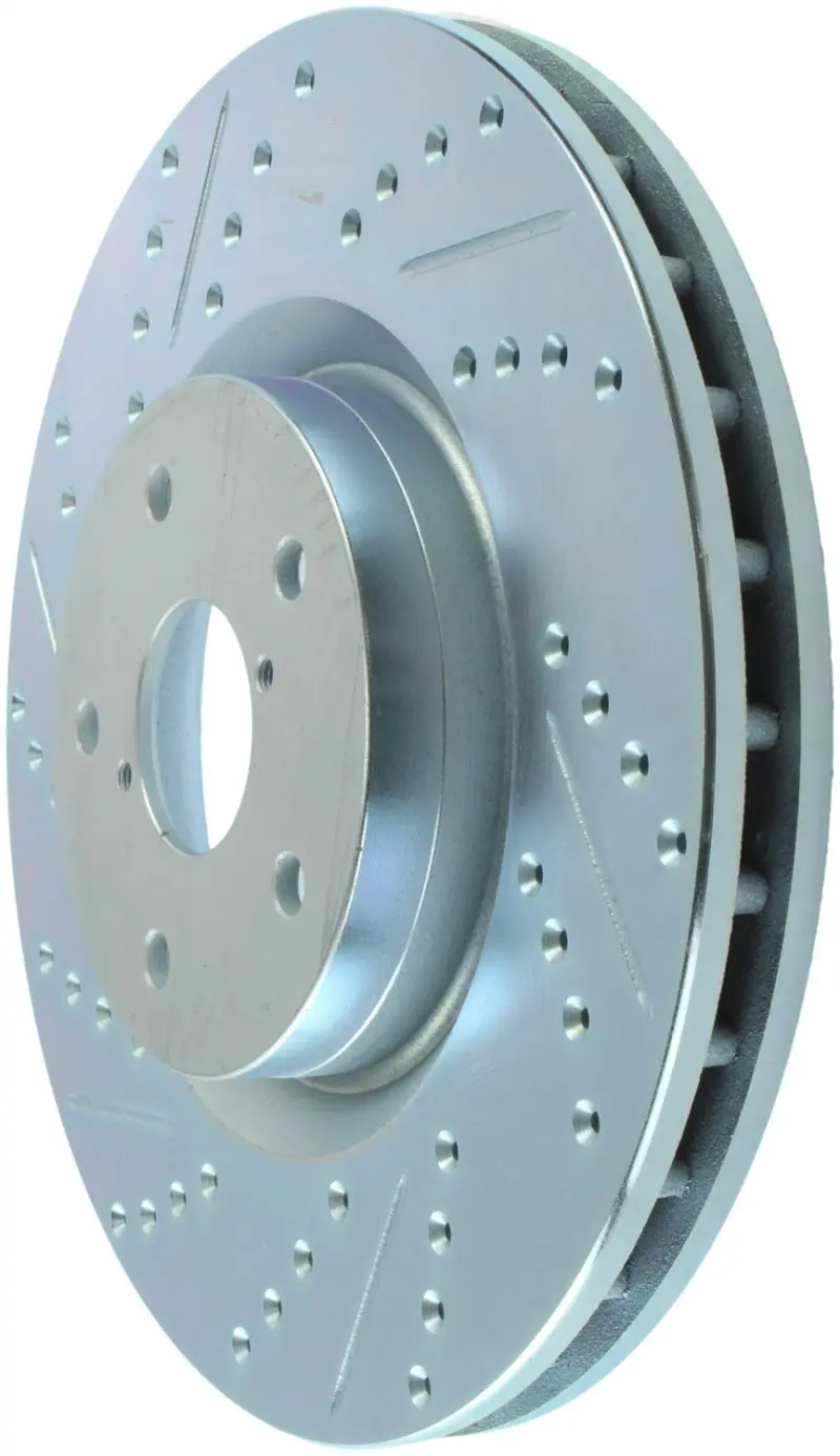 Stoptech Select Sport Slotted & Drilled Front Right Brake Rotor – For 2013–2017 Subaru Wrx Sti 1