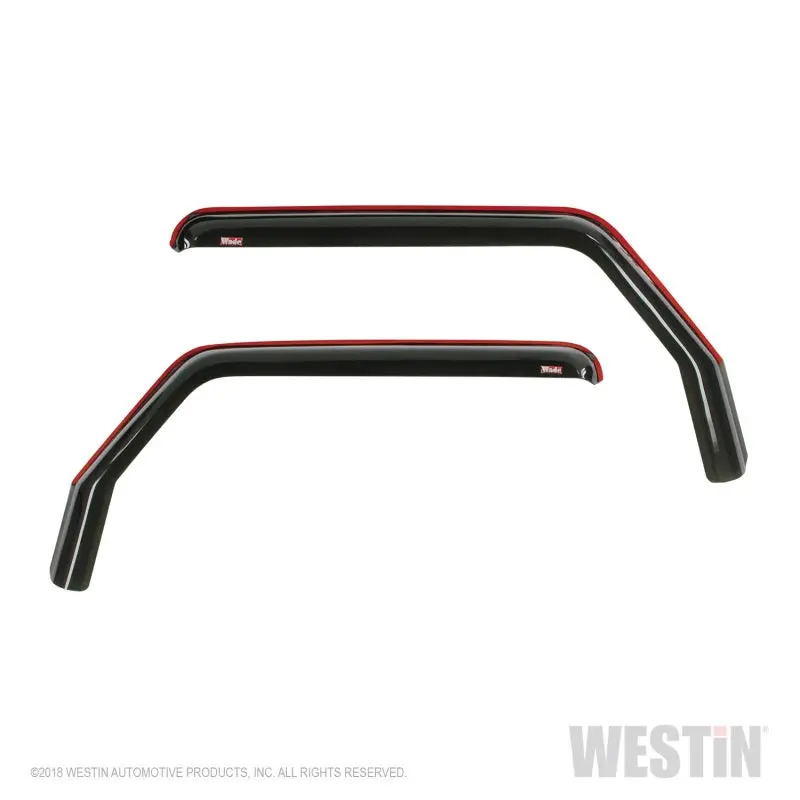 Westin Wade In-Channel Wind Deflector For 2018–2019 Jeep Wrangler Jl – Smoke Finish (2-Piece Set) 1