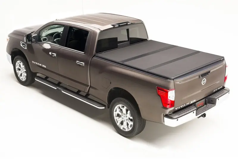 Extang Solidfold 2.0 Retractable Tonneau Cover For 2017–2019 Nissan Titan Long Bed (8') With Rail System 1