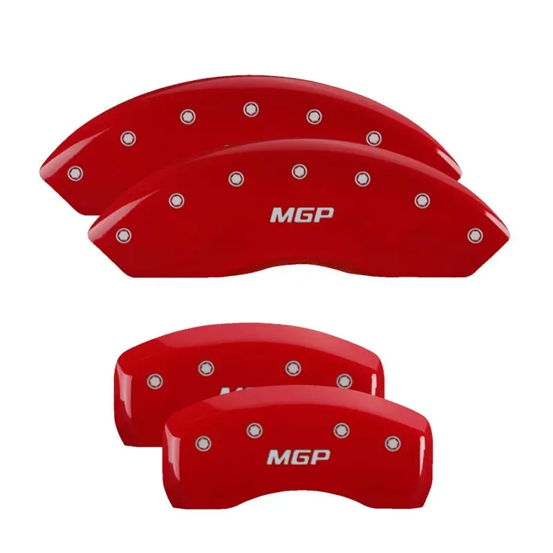 Mgp 4 Caliper Covers Engraved Front & Rear Mgp Red Finish Silver Characters 2019 Kia Optima 1