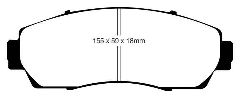 Ebc Ultimax2 Front Brake Pads — Compatible With 2007–2009 Acura Rdx 2.3L Turbo 1