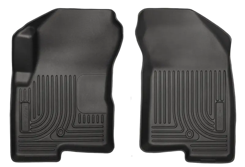 Husky Liners Weatherbeater Floor Mats – Front Row, Black, For 2007–2012 Dodge Caliber & Jeep Compass 1