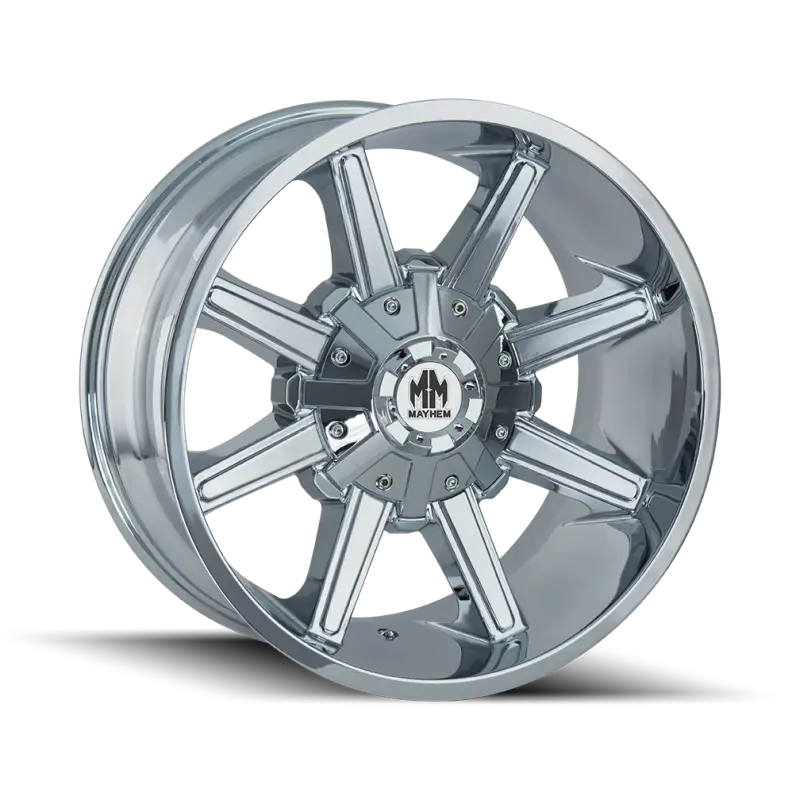 Mayhem 8104 Arsenal 17X9 / 8X165.1 Bp / 18Mm Offset / 130.8Mm Hub Chrome Wheel 1