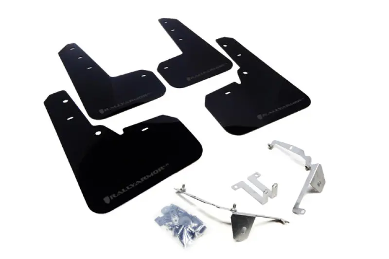 Rally Armor Black Mud Flaps With Grey Logo – Fit 2013+ Subaru Xv Crosstrek 1