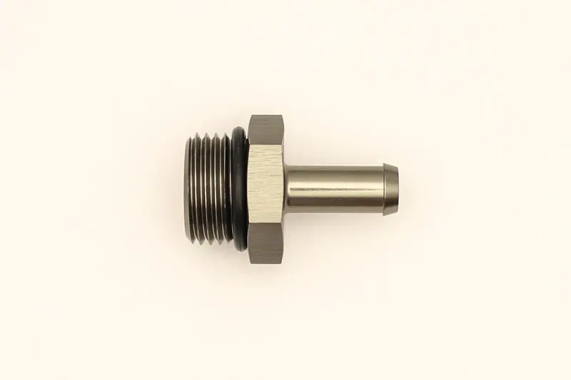 Deatschwerks 8An Orb Male To 5/16" Male Barb Fitting With O-Ring 1