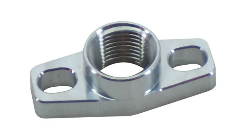 Vibrant Billet Aluminum Oil Drain Flange – Compatible With Gt25R, Gt28R, Gt30R & Gt35R Ball-Bearing Turbos 1