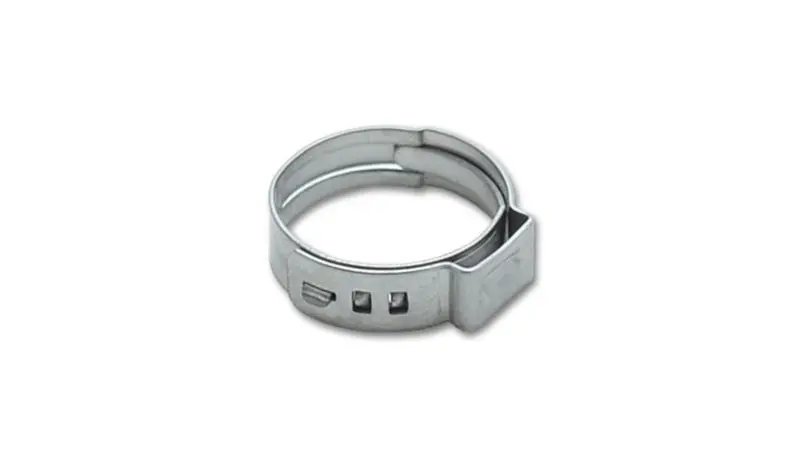 Vibrant One-Ear Stepless Pinch Clamps – Stainless Steel, 22.4–25.6Mm Range, 7Mm Band Width (Pack Of 10) 1