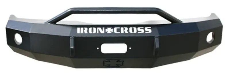 Iron Cross Gloss Black Front Push Bar Bumper For 1999–2002 Chevrolet Silverado 1500 Hd 1