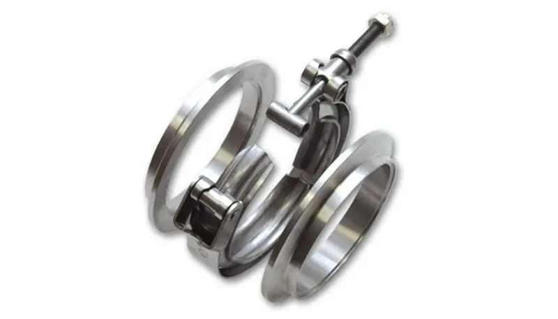 Vibrant T304 Stainless Steel V-Band Flange Assembly – Compatible With 5″ Od Exhaust Tubing 1