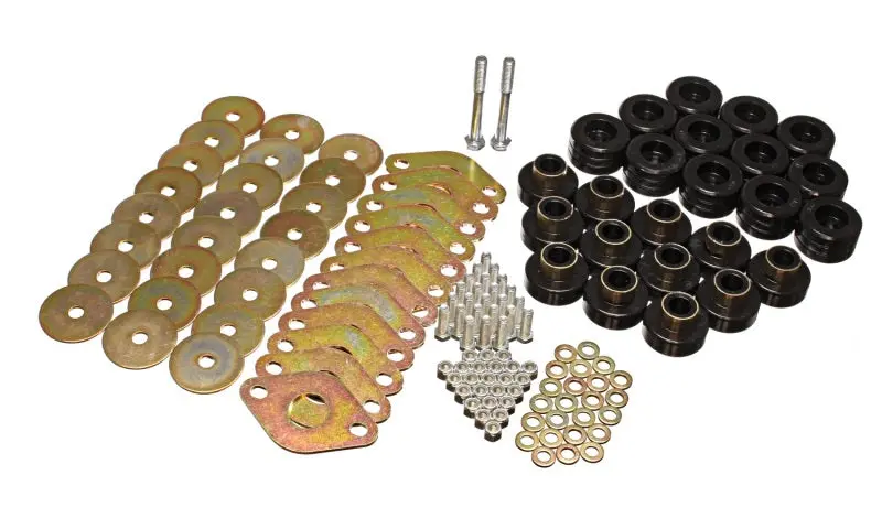 Energy Suspension Body Mount Set W/Hardware - Black 1