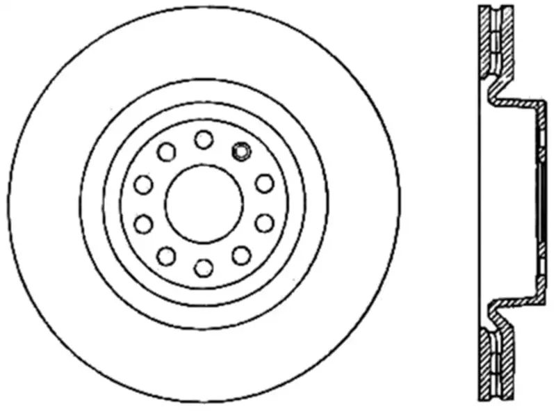 Stoptech Drilled Sport Brake Rotor – Precision-Cut For Enhanced Cooling And Performance 1
