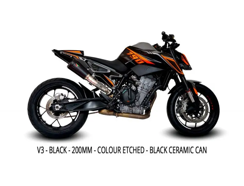 Austin Racing Rs22 Hi-Slung V3 Slip-On Exhaust – Designed For 2020+ Ktm 790 & 890 Duke 1